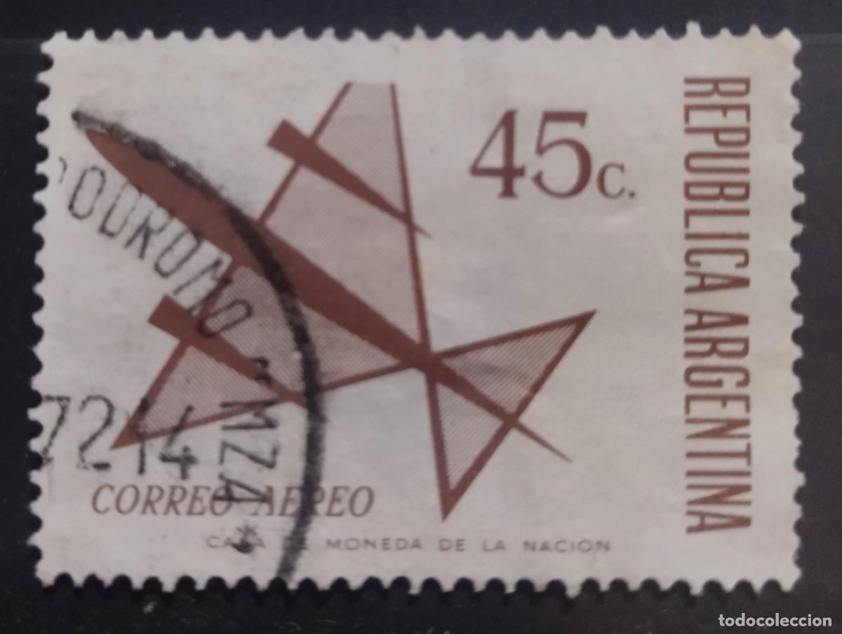 Sellos: ARGENTINA 1971 A&eacute;reos. USADO. - Foto 1
