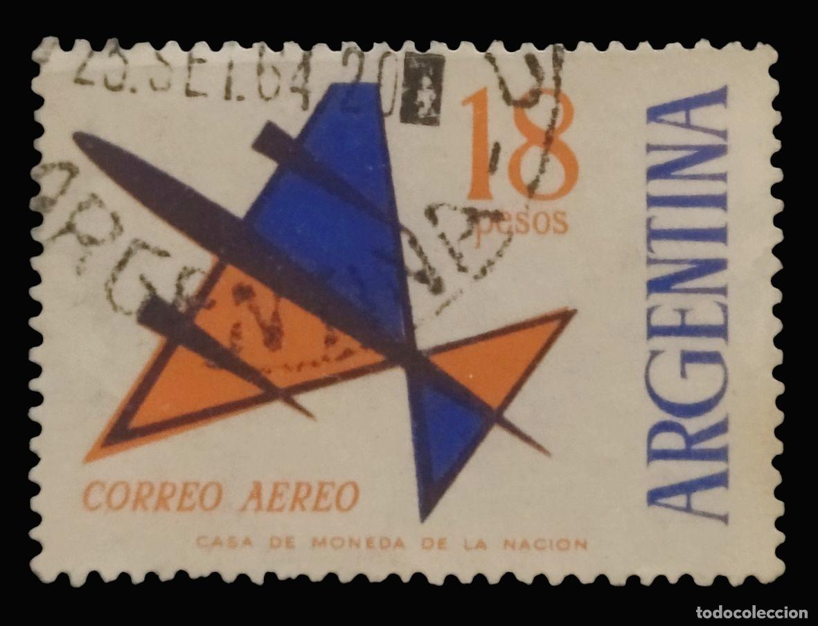 Sellos: ARGENTINA 1963 A&eacute;reos. USADO. - Foto 1