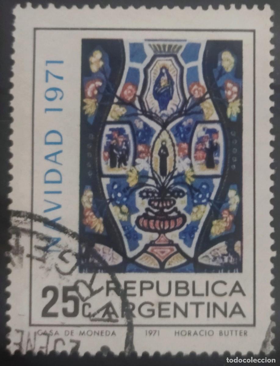 Sellos: ARGENTINA 1971 Navidad. USADO. - Foto 1