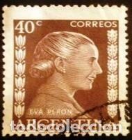 Sellos: 1952 ARGENTINA. Eva Per&oacute;n - Foto 2