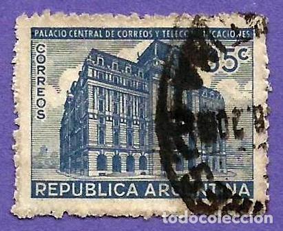 Sellos: Argentina. 1945. Scott # 541. Edificio Correos y Telecomunicaciones - Foto 1