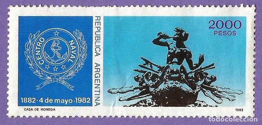 Sellos: Argentina. 1982. Scott # 1343. Centenario del Centro Naval - Foto 1