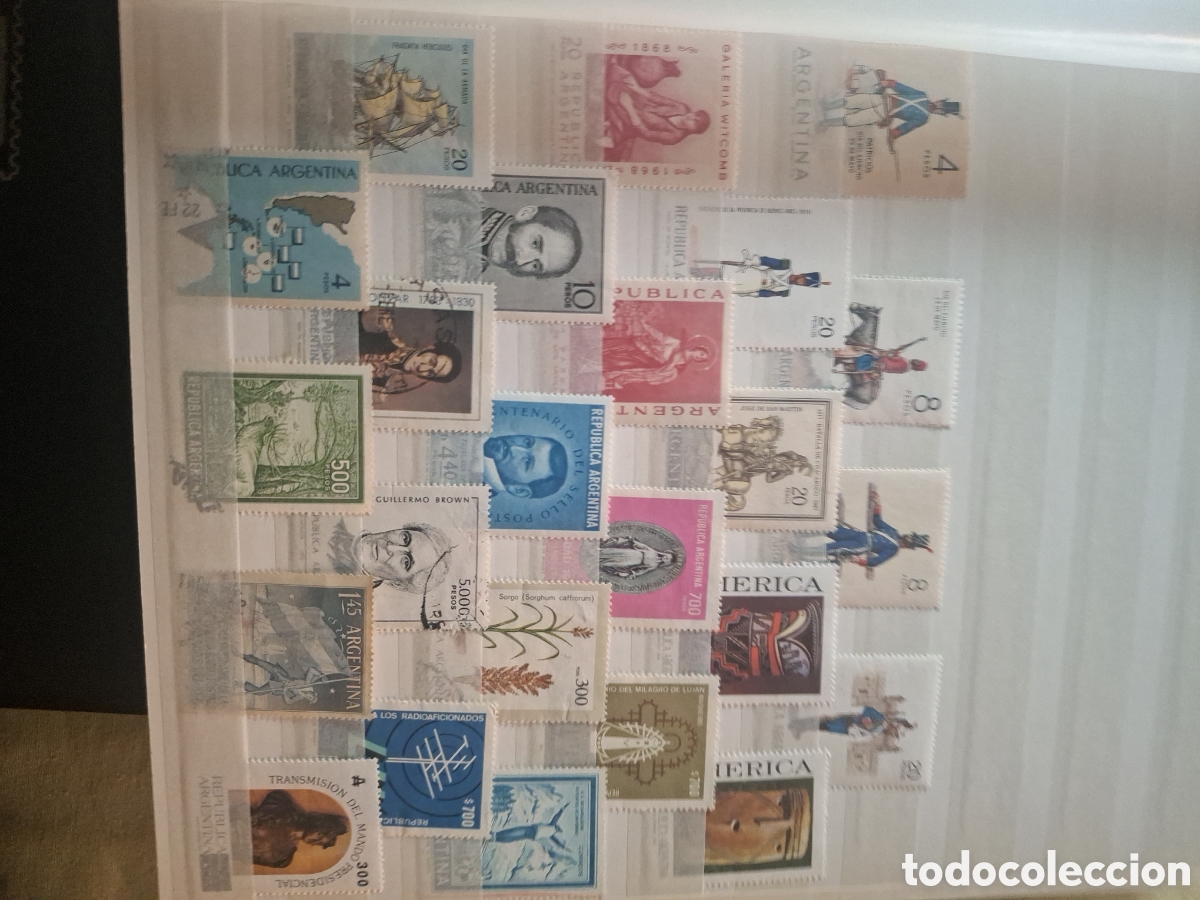 Sellos: Argentina varios cientos de sellos diferentes