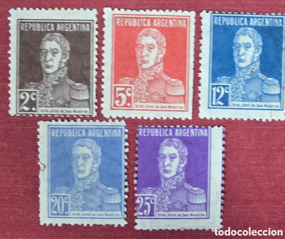 Sellos: SELLOS REP&Uacute;BLICA ARGENTINA 1927-28 GENERAL.