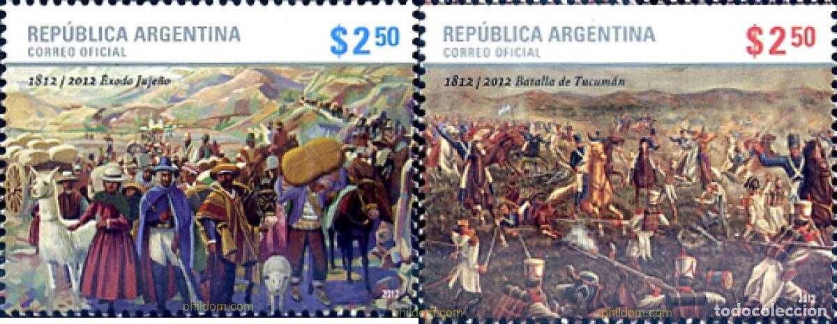 Sellos: 284105 MNH ARGENTINA 2012 ARTE - BICENTENARIO DE BATALLAS HIST&Oacute;RICAS