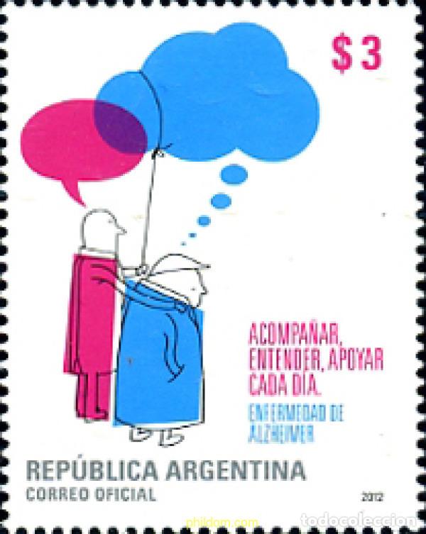 Sellos: 294932 MNH ARGENTINA 2012 SALUD - ENFERMEDAD DE ALZHEIRMER