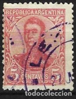 Sellos: Argentina 1924 - Mi 284 I - YT 296 - Jos&eacute; Francisco de San Mart&iacute;n ( Dentado 13&frac14; )
