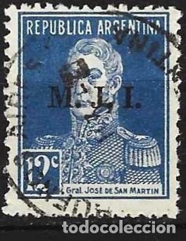 Sellos: Argentina 1925 - Mi 291 I - YT S 210 - Jos&eacute; Francisco de San Mart&iacute;n ( Servicio )