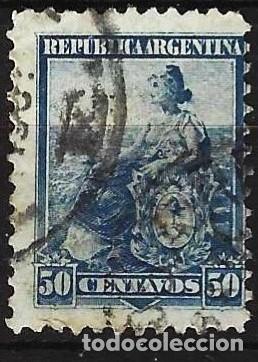 Sellos: Argentina 1899 - Mi 115 - YT 126 - Alegor&iacute;a, La Libertad sentada