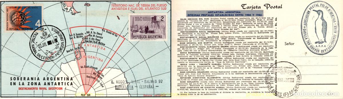Sellos: 780180 MNH ARGENTINA 1965 TERRITORIOS ANTARTICOS ARGENTINOS