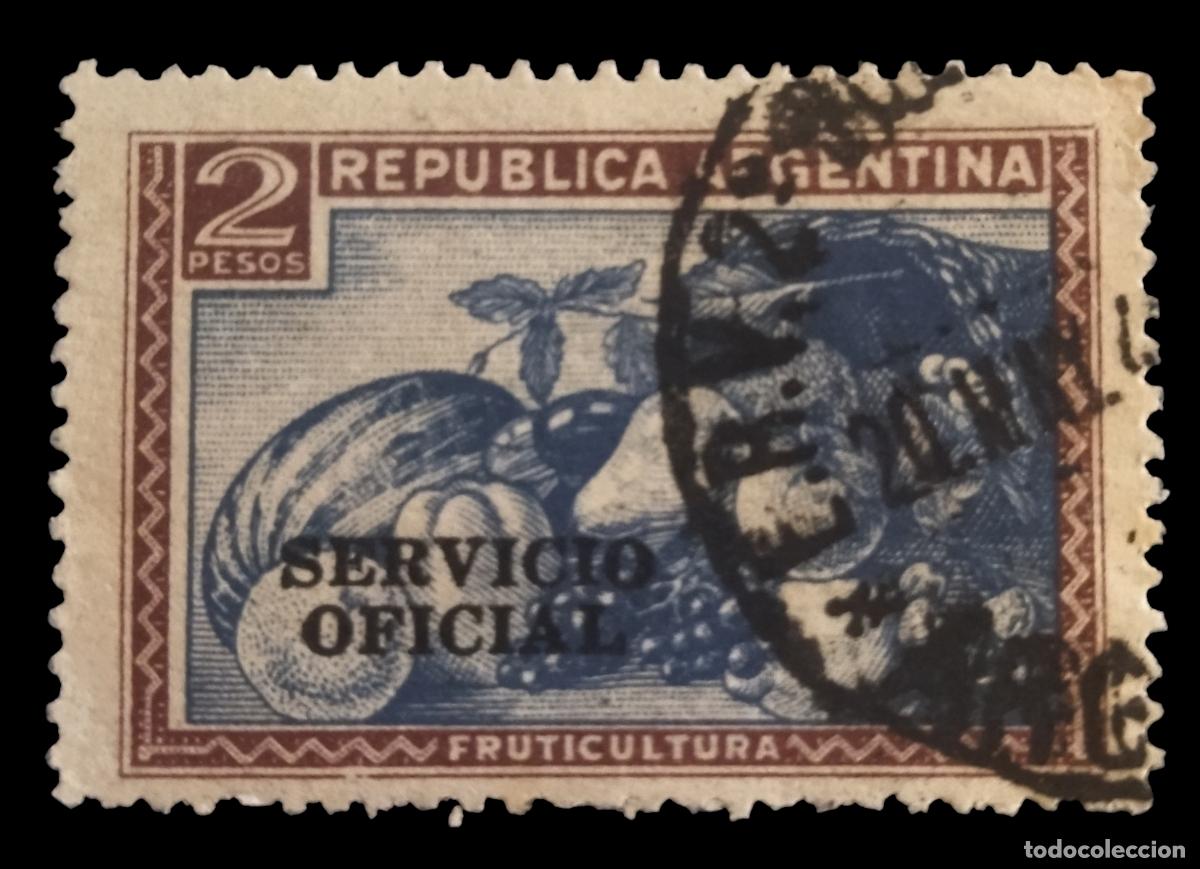 Sellos: ARGENTINA. Sello Oficial - Fruticultura. USADO.