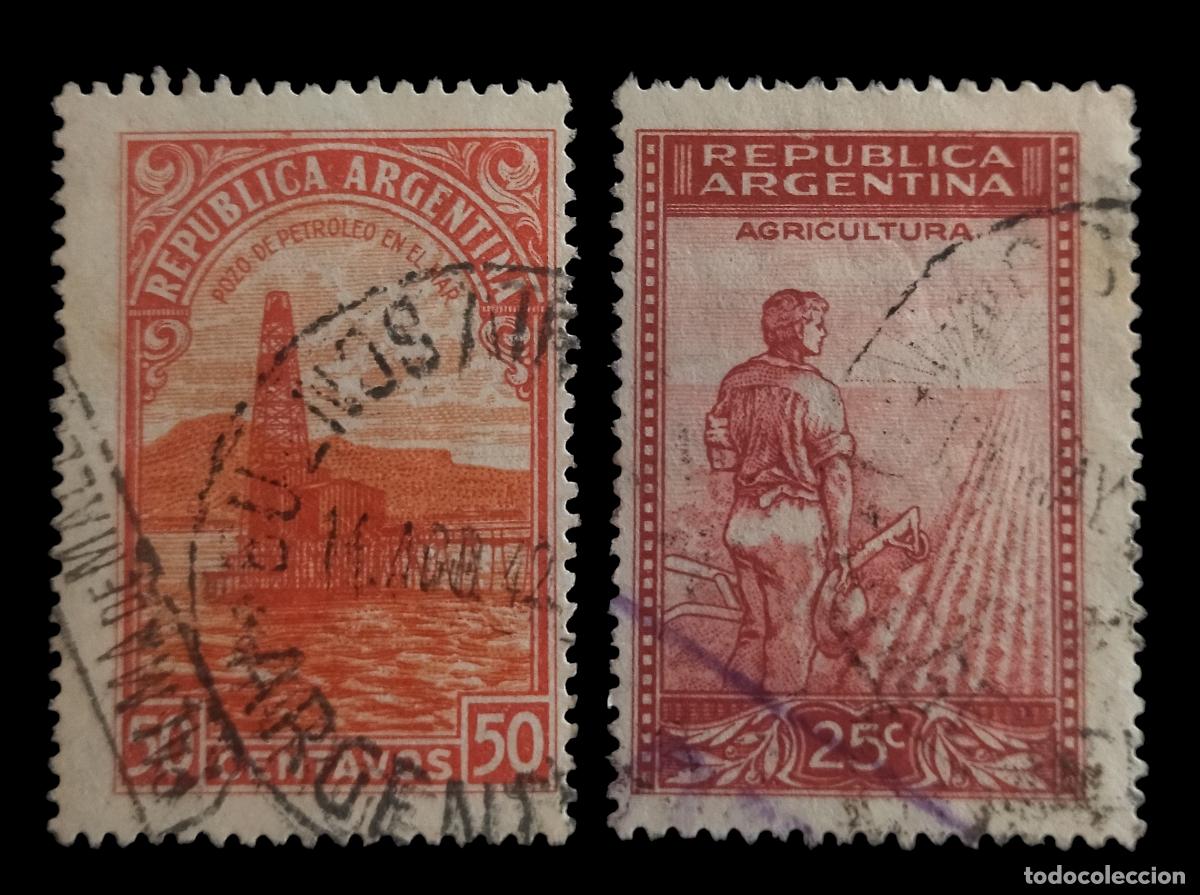 Sellos: ARGENTINA 1935 - 1936. USADO.