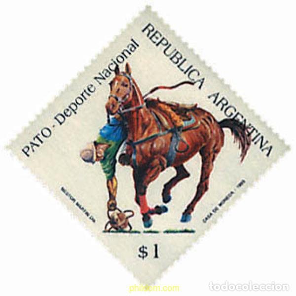 Sellos: 79702 MNH ARGENTINA 1993 40 ANIVERSARIO DEL DEPORTE NACIONAL.PATO.