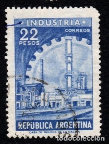 Sellos: Argrentina. Industrias. 1959-62. YT-606D. Usado
