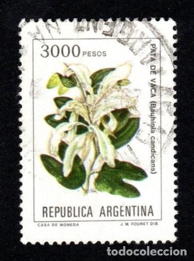 Sellos: Argrentina. Flor. Pata de Vaca. 1982. YT-1335. Usado