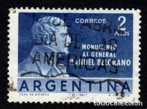 Sellos: Argrentina. Monumento al Gral. Belgrano. 1961. YT-645. S. Completa.
