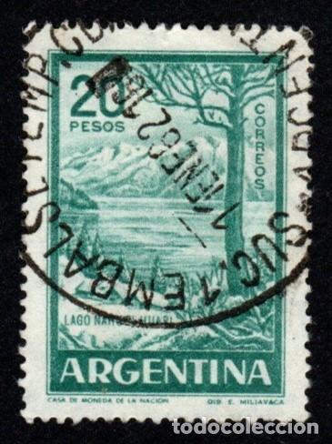 Sellos: Argrentina. Lago Manuel Huapi. 1960. YT-606C. Usado