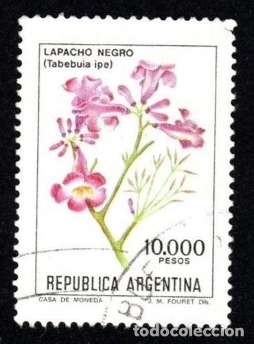 Sellos: Argrentina. Flor. Lapacho Nwgeo. 1982. YT-1293. Usado