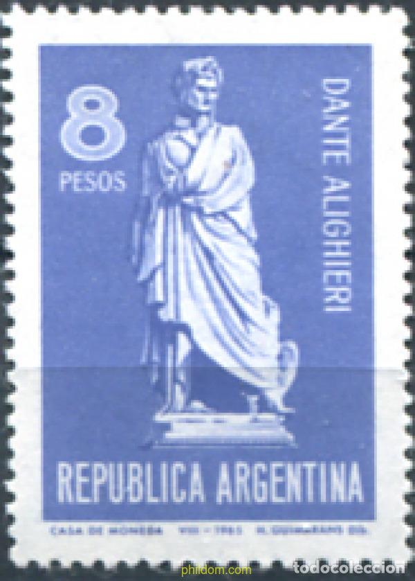 Sellos: 283255 MNH ARGENTINA 1965 7 CENTENARIO DEL NACIMIENTO DEDANTE ALIGHIERI