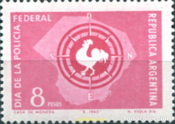 Sellos: 283254 MNH ARGENTINA 1965 DIA DE LA POLICIA FEDERAL