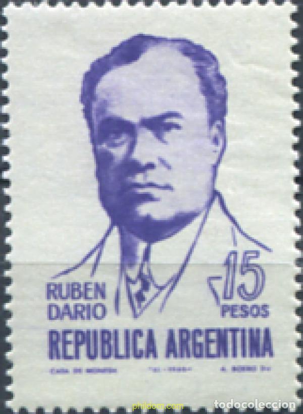 Sellos: 283252 MNH ARGENTINA 1965 CINCUENTENARIO DE LA MUERTE DE RUBEN DARIO