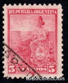 Sellos: Argentina. S&iacute;mbolo de la Rep&uacute;blica. 1899-1903. YT-115. Usado