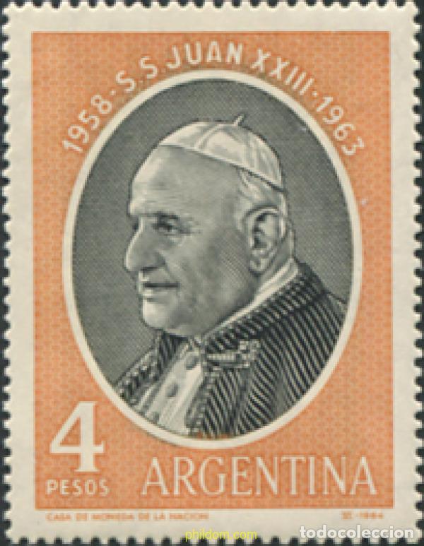 Sellos: 726988 MNH ARGENTINA 1964 RECUERDO DEL PAPA JUAN XXIII