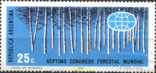 Sellos: 283331 MNH ARGENTINA 1972 7 CONGRESO FORESTAL MUNDIAL