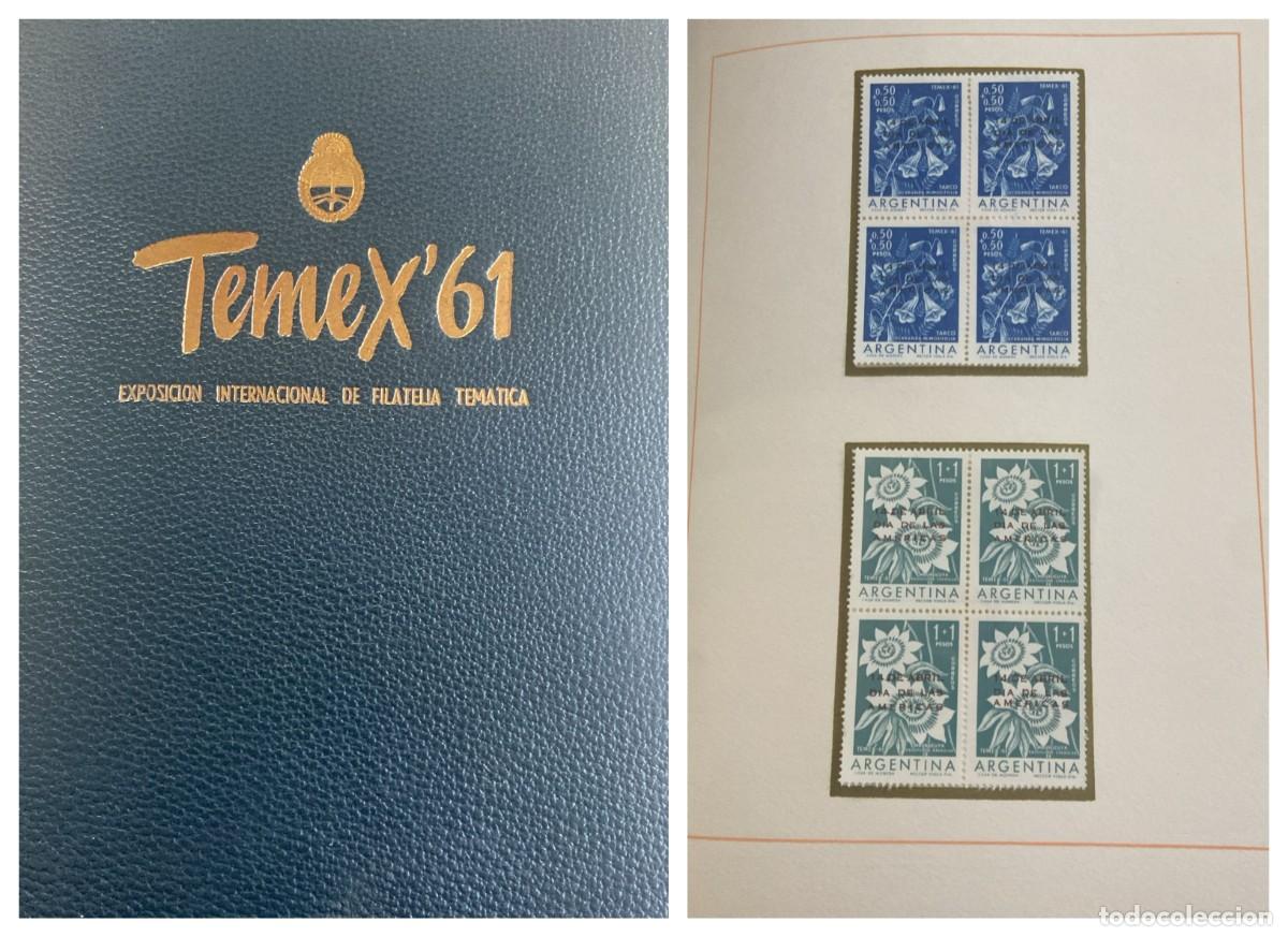 Sellos: O) ARGENTINA, CATALOGUE, TEMEX 61 CATALOGUE INTERNATIONAL THEMATIC PHILATELIC EXHIBITION - BUENOS A