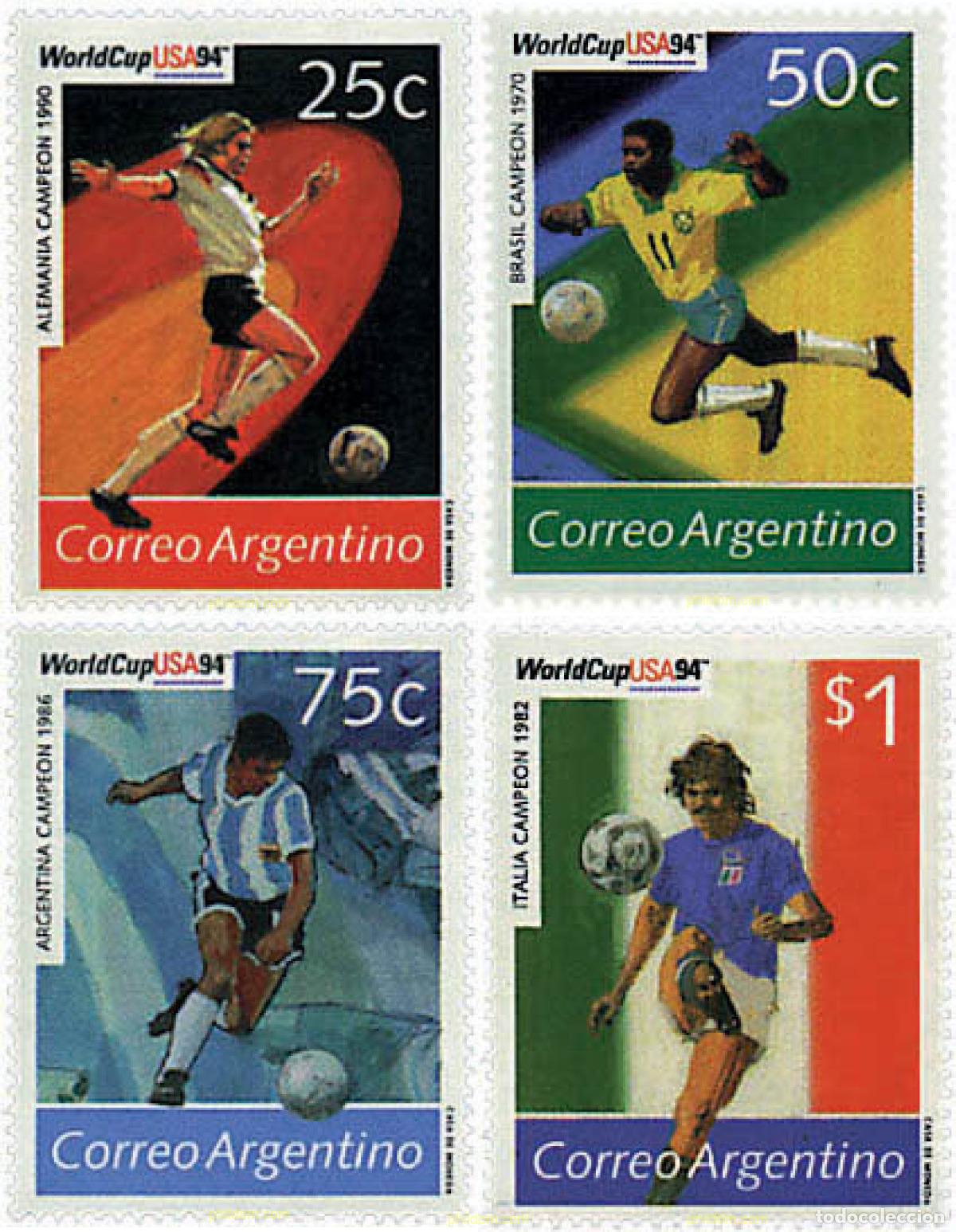 Sellos: 28105 MNH ARGENTINA 1994 COPA DEL MUNDO DE FUTBOL. USA-94