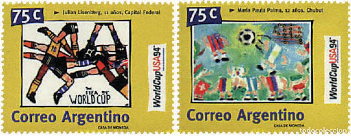 Sellos: 657230 MNH ARGENTINA 1994 COPA DEL MUNDO DE FUTBOL. USA-94