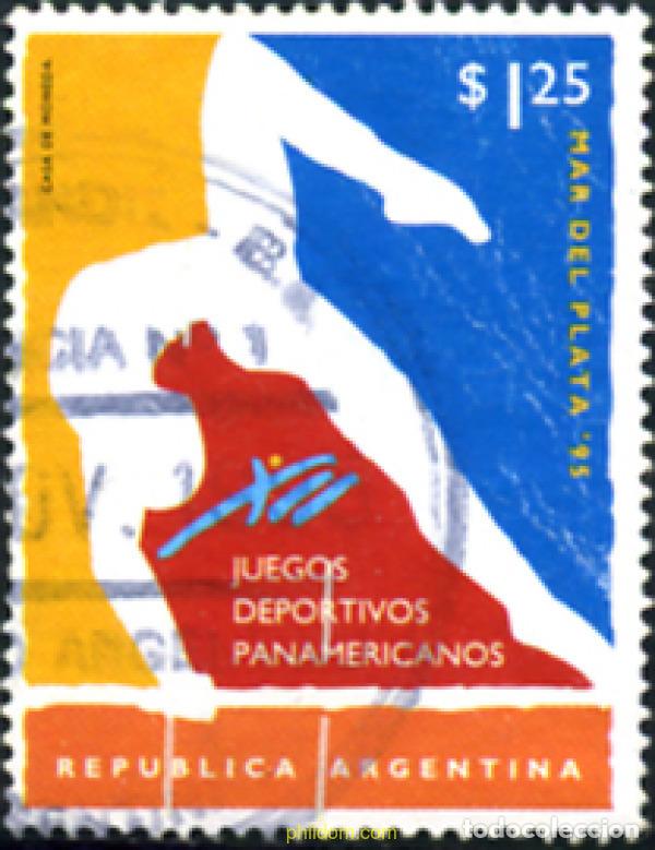 Sellos: 246801 USED ARGENTINA 1995 12 JUEGOS DEPORTIVOS PANAMERICANOS EN MAR DEL PLATA.