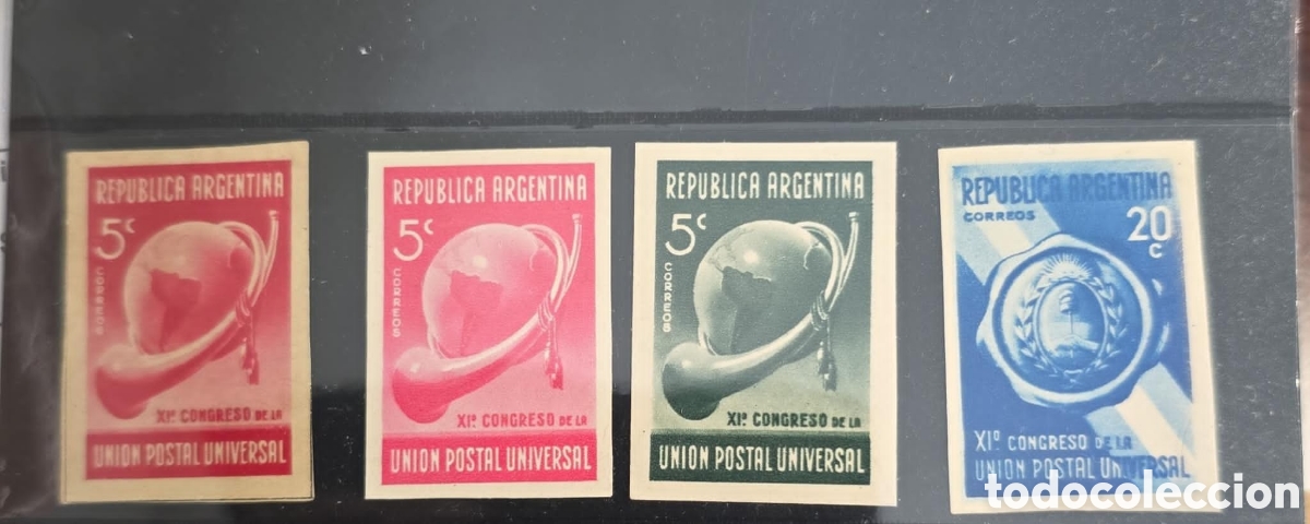 Sellos: CA)Argentina 1939 &rdquo;XI&ordm; Congreso de la Uni&oacute;n Postal Universal&rdquo; (11th Universal Postal Union Congress