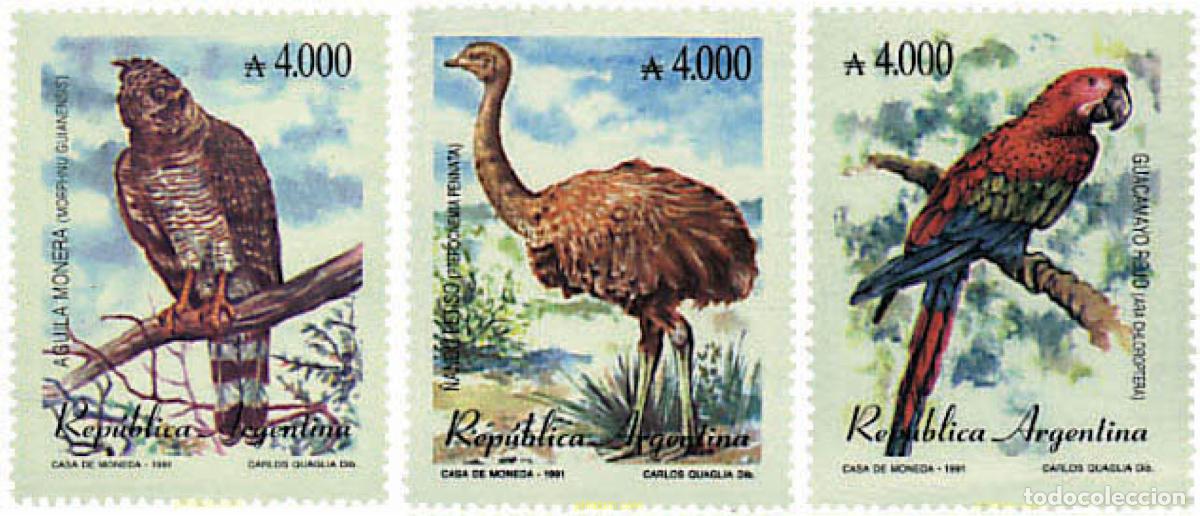 Sellos: 35222 MNH ARGENTINA 1991 AVES