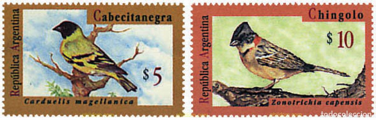 Sellos: 32288 MNH ARGENTINA 1995 PAJAROS CANTORES