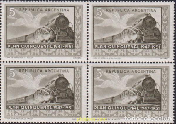 Sellos: 620791 MNH ARGENTINA 1951 PLAN QUINQUENAL