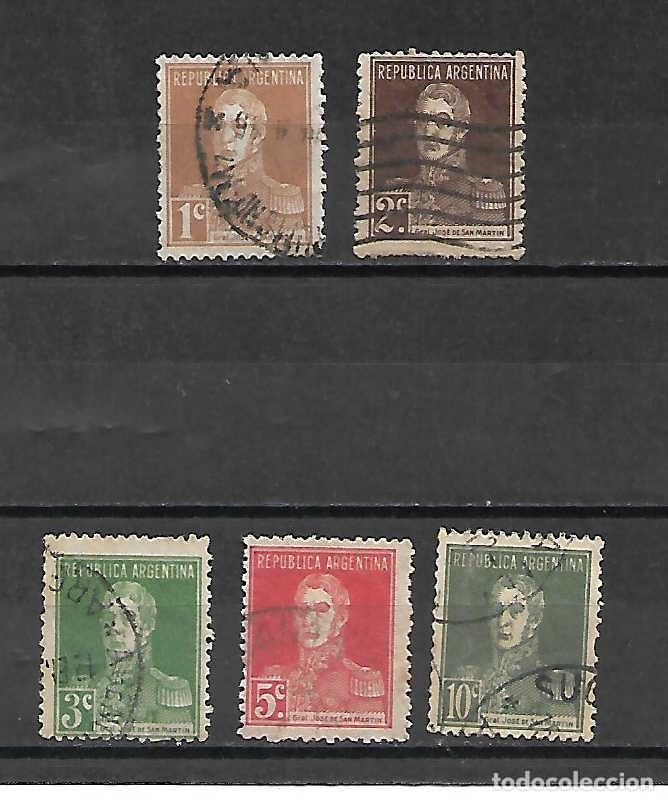 Sellos: Jos&eacute; de San Mart&iacute;n. Argentina. sellos a&ntilde;o 1923