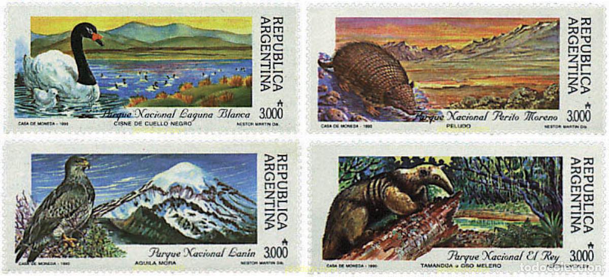 Sellos: 650820 MNH ARGENTINA 1990 PARQUES NACIONALES ARGENTINOS
