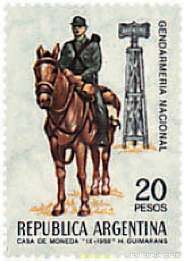 Sellos: 29293 MNH ARGENTINA 1968 30 ANIVERSARIO DE LA GUARDIA DE FRONTERAS