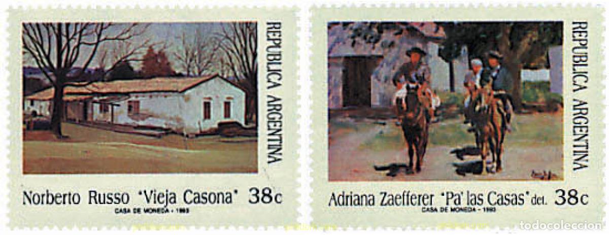 Sellos: 29440 MNH ARGENTINA 1993 PINTURA DE AUTORES ARGENTINOS