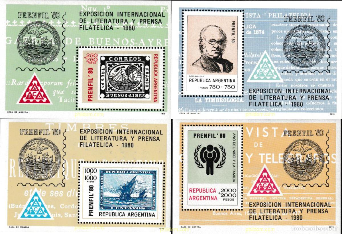 Sellos: 57250 MNH ARGENTINA 1979 PRENFIL 80. EXPOSICION FILATELICA INTERNACIONAL