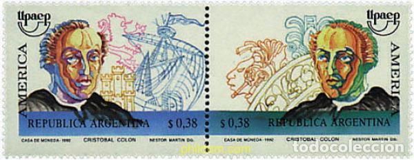 Sellos: 142511 MNH ARGENTINA 1992 AMERICA-UPAEP 1992 - V CENTENARIO DEL DESCUBRIMIENTO