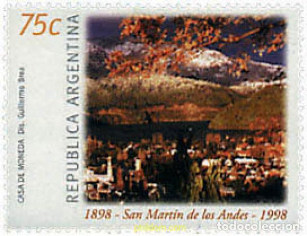 Sellos: 35748 MNH ARGENTINA 1998 CENTENARIO DE SAN MARTIN DE LOS ANDES