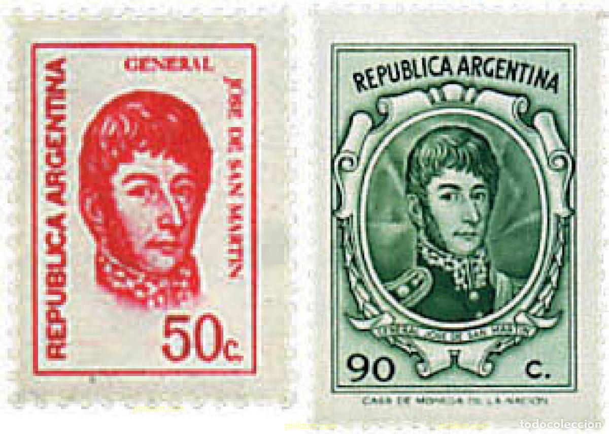 Sellos: 32338 MNH ARGENTINA 1973 SERIE BASICA