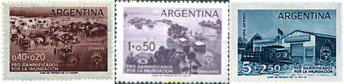 Sellos: 39196 MNH ARGENTINA 1958 PRO-INUNDACIONES