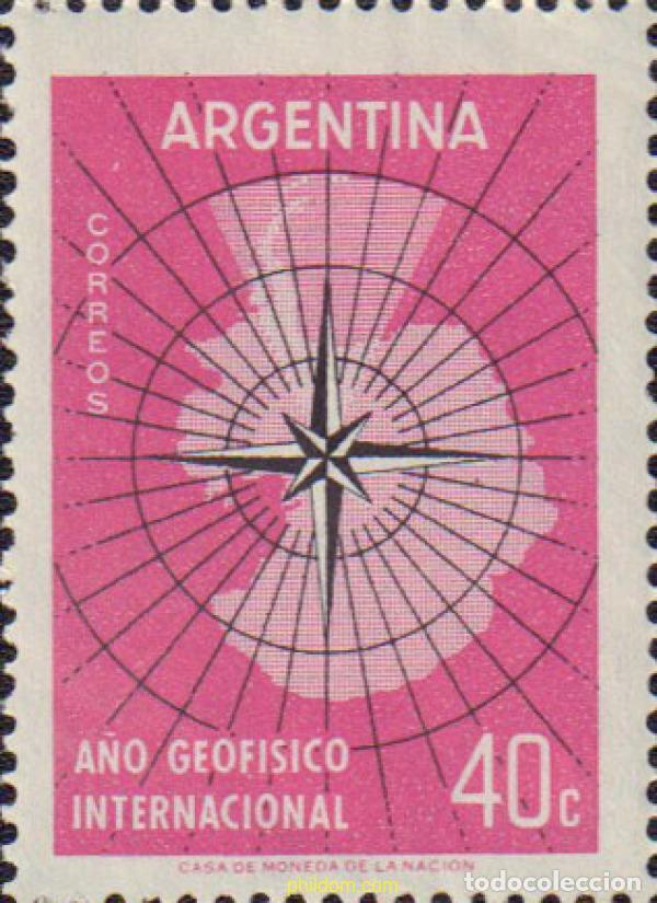 Sellos: 572662 MNH ARGENTINA 1958 A&Ntilde;O GEOFISICO INTERNACIONAL.