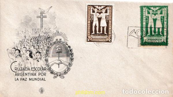 Sellos: 601776 MNH ARGENTINA 1947 CRUZADA ESCOLAR PARA LA PAZ