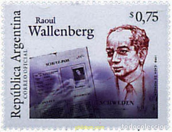 Sellos: 159390 MNH ARGENTINA 1998 HOMENAJE AL SUECO RAOUL WALLENBERG