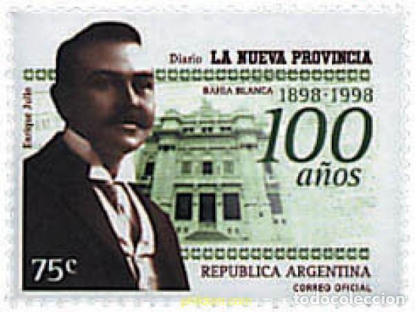 Sellos: 159395 MNH ARGENTINA 1998 CENTENARIO DEL DIARIO LA NUEVA PROVINCIA DE BAHIA BLANCA
