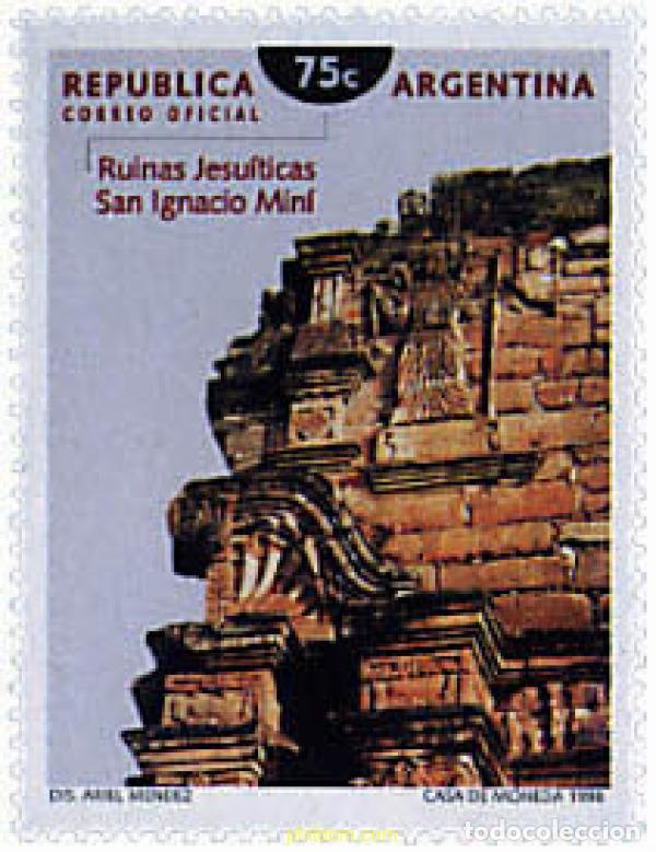 Sellos: 49979 MNH ARGENTINA 1998 MERCOSUR. PATRIMONIOS HISTORICOS